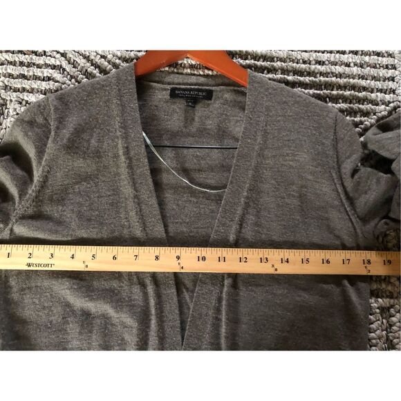 Banana Republic Merino Wool Buttonfront Boyfriend Cardigan-SP - Picture 9 of 12